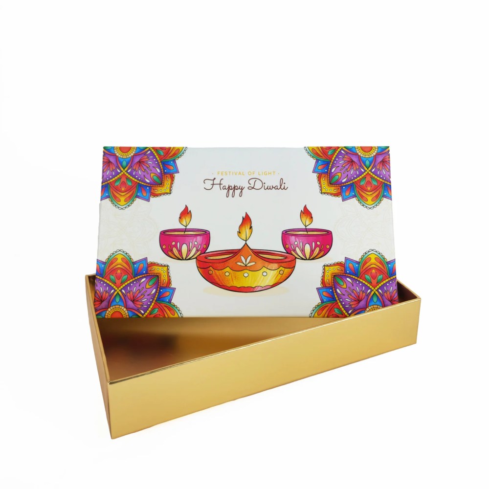Diwali Empty Boxes – Top Bottom Model – 26W x 14.5L x 4.5H cm — Diwali Empty Boxes – Top Bottom Model – 26W x 14.5L x 4.5H cm — ready-made or custom-branded with your logo, delivered across Dubai & the UAE.