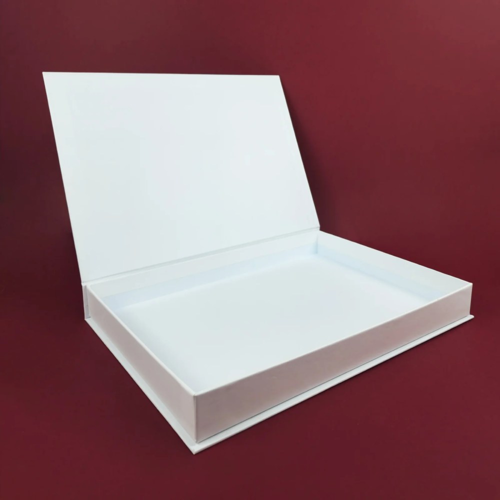 Empty Book Shape Box – 33.5W x 24L x 3.5H cm — Empty Book Shape Box – 33.5W x 24L x 3.5H cm — ready-made or custom-branded with your logo, delivered across Dubai & the UAE.