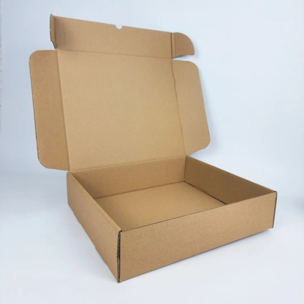 Brown Corrugated Box – 22.5L x 29W x 9H cm — Brown Corrugated Box – 22.5L x 29W x 9H cm — ready-made or custom-branded with your logo, delivered across Dubai & the UAE.