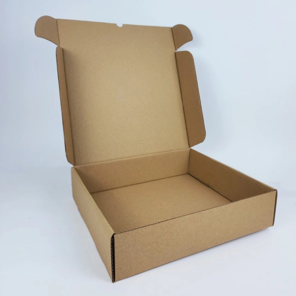 Corrugated Box – 29.5L x 34W x 8H cm — Corrugated Box – 29.5L x 34W x 8H cm — ready-made or custom-branded with your logo, delivered across Dubai & the UAE.
