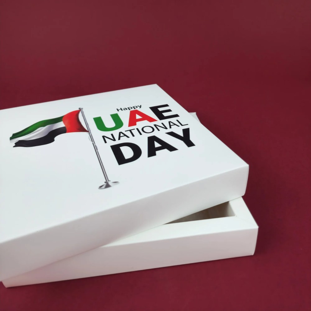 UAE National Day – 9Pcs Chocolate Box — UAE National Day – 9Pcs Chocolate Box — ready-made or custom-branded with your logo, delivered across Dubai & the UAE.