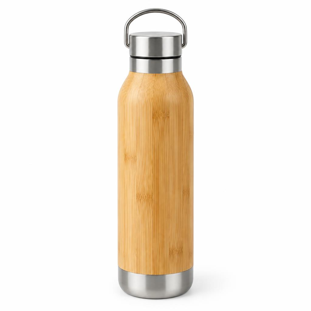Bamboo Bottle — Bamboo Bottle branded to your artwork — aa-grade ceramic options, laser engraving and full colour matching, produced in Dubai.