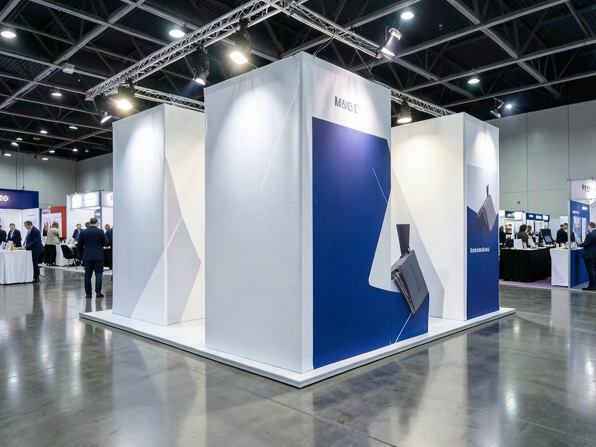 Exhibition Graphics — Backdrops, fabric pop-ups and counter wraps.
