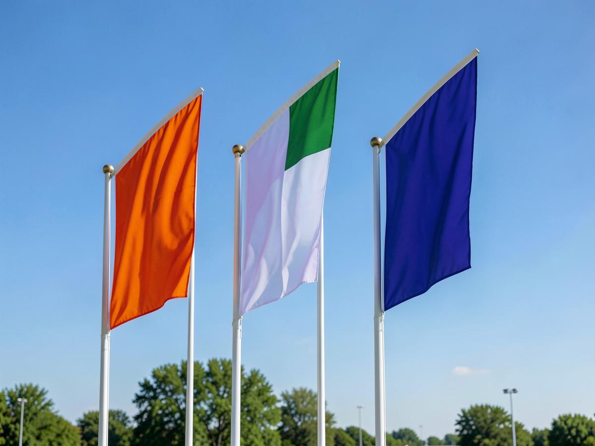 Feather Flags — Feather Flags branded to your artwork — 110gsm knitted polyester options, single or double-sided print and full colour matching, produced in Dubai.