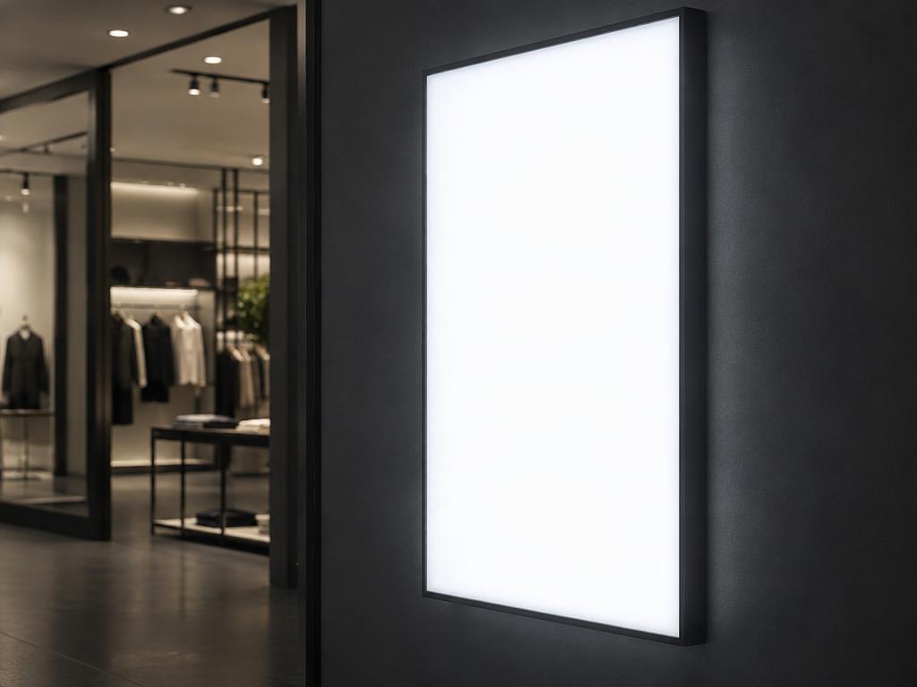 LED Lightbox — LED Lightbox in Dubai — slim LED lightbox that back-illuminates a fabric or film graphic for a premium retail look.