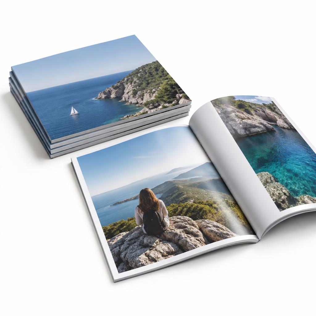 Magazines — Magazines branded to your artwork — 130gsm gloss art paper options, matt lamination and full colour matching, produced in Dubai.