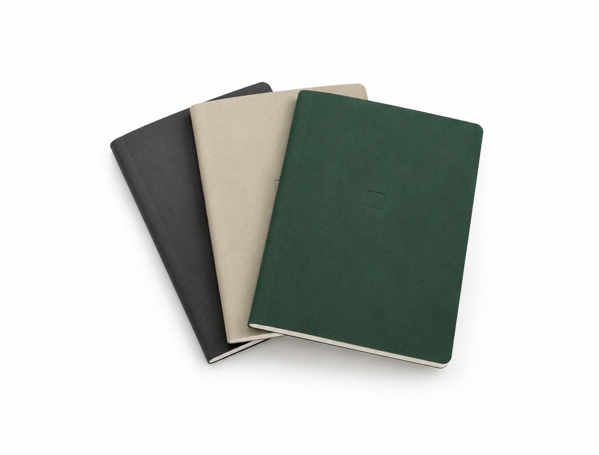 Branded Notebooks — Perfect-bound and wire-o notebooks with foiled covers.