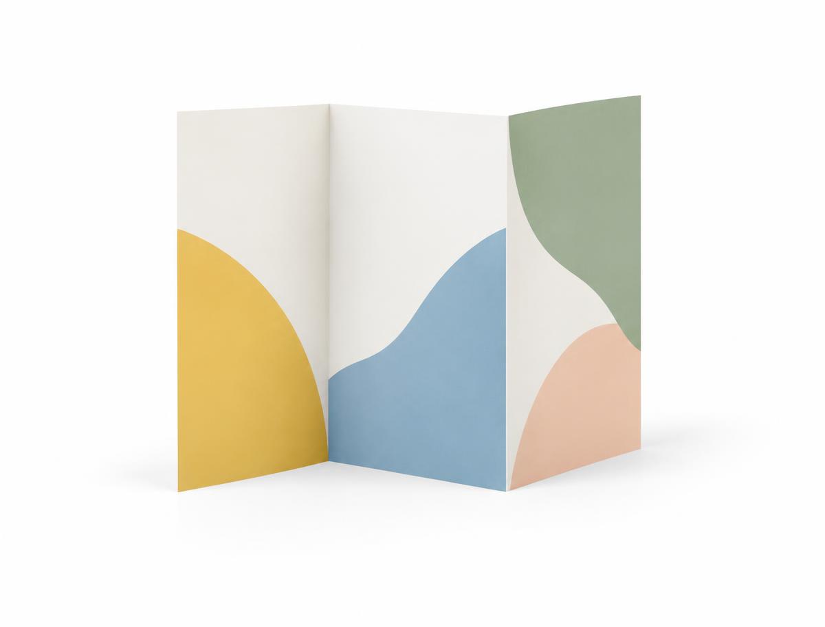 Tri-fold Flyer — Tri-fold Flyer branded to your artwork — 130gsm gloss art paper options, matt lamination and full colour matching, produced in Dubai.