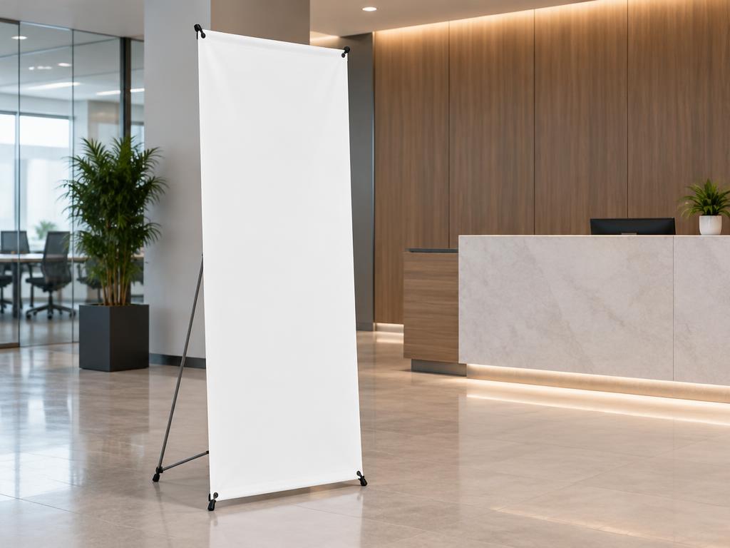 X Banner Stand — X Banner Stand in Dubai — lightweight X-frame banner stand.
